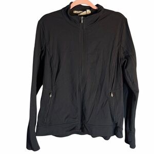 Athleta Black Zip-Front Jacket